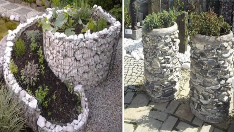 Transform Your Garden with Creative Stone Decor: Ideas for Beautifying Flower Beds and Pots