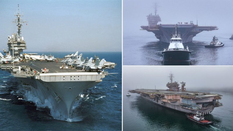 “Perilous Journey: The Dangerous Voyage of USS Kitty Hawk Carrier”