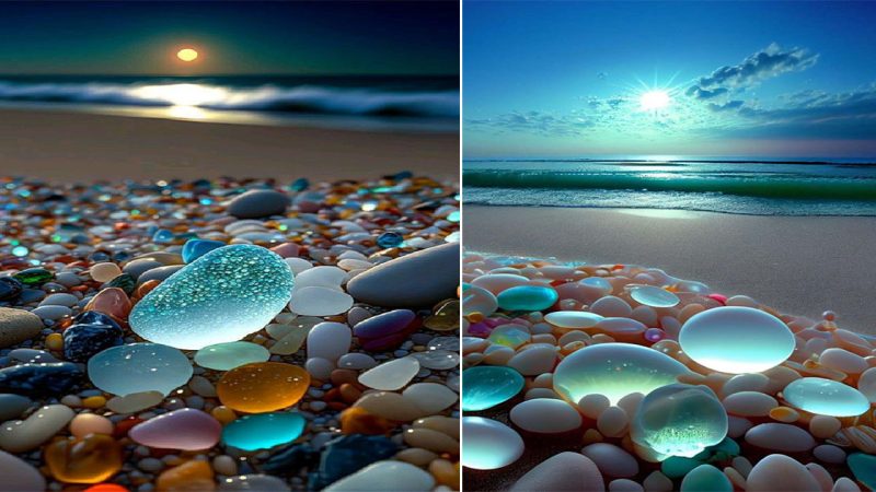 The Dazzling Array of Multicolored Gems Adorning the Shoreline