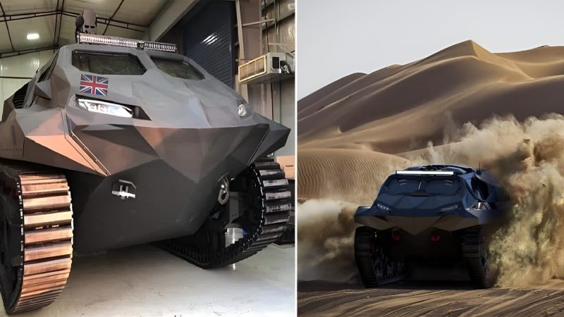 Launch of Storm: an all-electric crawler amphibious vehicle