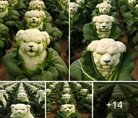 Discovering a Kaleidoscope of Animal-shaped Cabbages in the Garden
