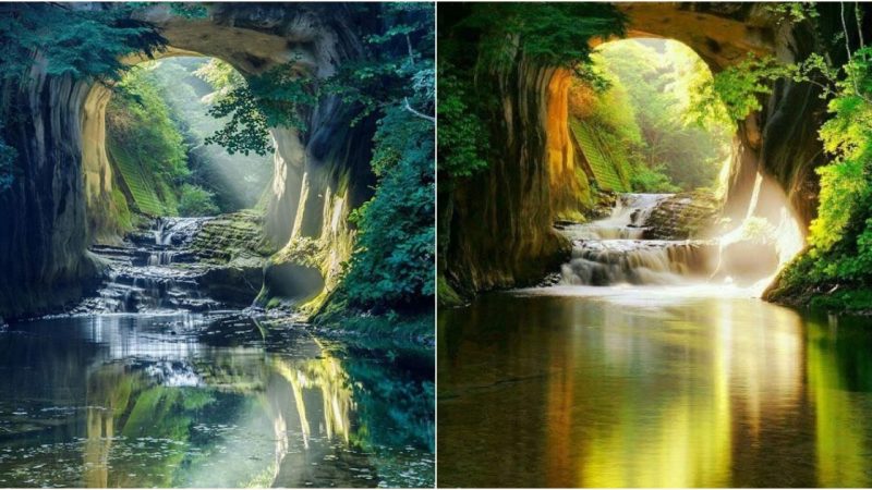 Exploring the Majestic Nomizono Falls Cave