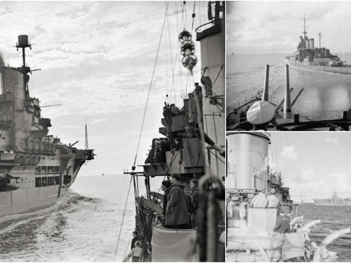 HMS Kelvin Joins Forces with HMS Ark Royal in the Mediterranean, November 1940