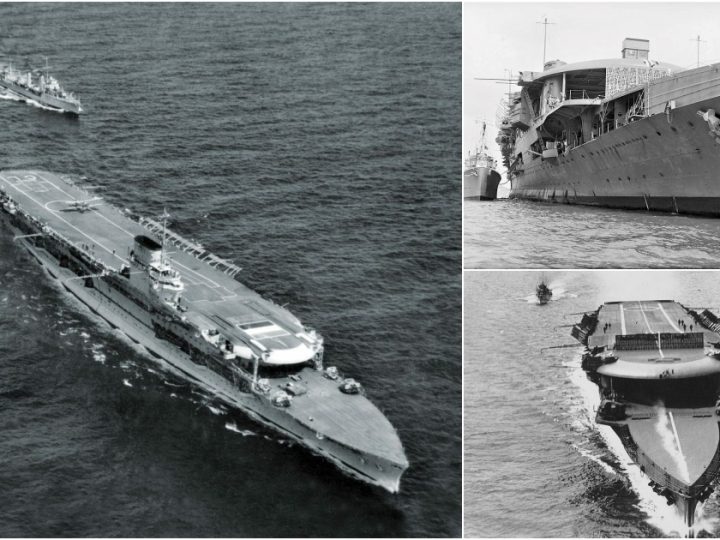 Close-Up of HMS Furious Bow: A Glimpse Before the 1939 Refits