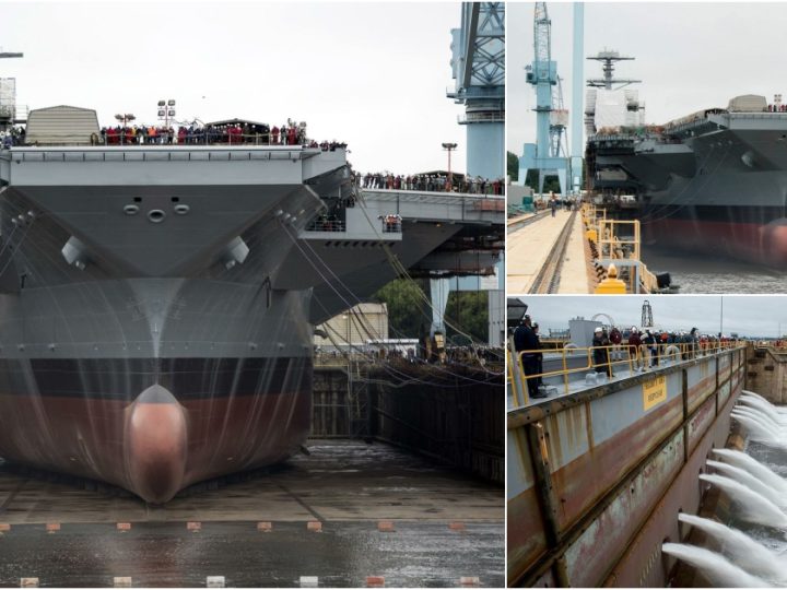 Preparing the Dry Dock: Maintenance Before the Flooding of the Gerald R. Ford (CVN-78)